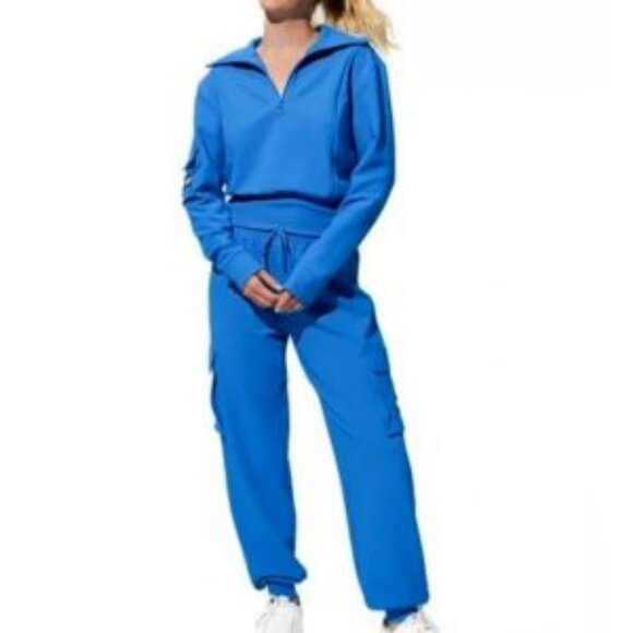 EleVen by Venus Williams Track Pants Size M Arctic Blue Athleisure Active Wear - Picture 1 of 9